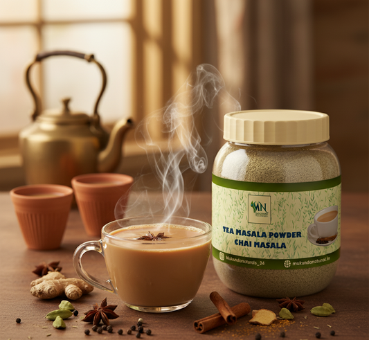 Mukunda Naturals Chai Masala | Premium Blend of 100% Natural Spices | Enhance Your Tea Flavor | 100g Click to see full view Mukunda Naturals Chai Masala | Premium Blend of 100% Natural Spices | Enhance Your Tea Flavor | 100g
